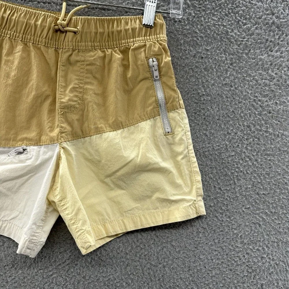 Wonder Nation Shorts Boys Size Small Beige Color Block Casual Shorts Boys Size S